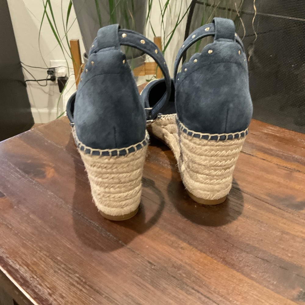 Kate Spade Blue Wedges - Picture 4 of 9